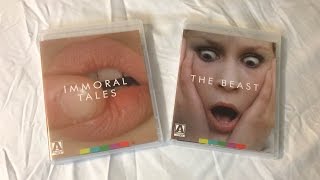 Immoral Tales  The Beast  Arrow Video 19741975 Blu Ray Unboxing Review [upl. by Gnort225]