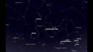 Asteroid 2001 FO32 path across Malaysian sky from midnight until dawn on March 21st 2021 [upl. by Charyl]