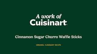 Cuisinart®  Cinnamon Sugar Churro Waffles [upl. by Ayian]