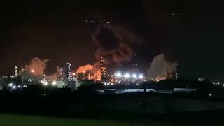 Injuries Reported Following Explosion at Baytown Texas Industrial Plant [upl. by Nylsaj]