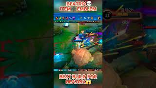 BEATRIX GAMEPLAY😱 mlbb mobilelegends youtubeshorts beatrix beatrixgoldlane shorts shortvideo [upl. by Eleonora]