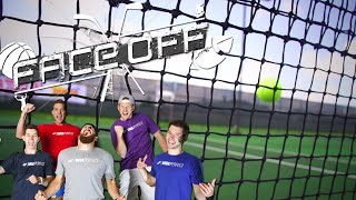 Dude Perfect Roller Skating Tennis  FACEOFF [upl. by Iaverne]