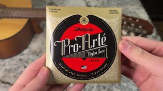 Demonstration On DAddarios EJ45 ProArte Nylon Classical Guitar Strings [upl. by Butler]