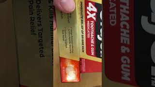 Orajel Toothache amp gum Medicated  review [upl. by Beckerman234]