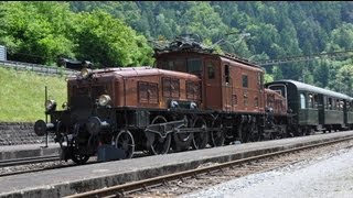 Krokodil am Gotthard Sommer 2013  Zugtrainfarttrain [upl. by Htebazile]