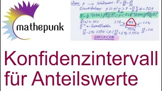 Konfidenzintervall für Anteilswerte [upl. by Lechner]