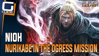 Nioh Guide  Nurikabe Wall with Eyes in The Ogress Mission Location [upl. by Ariew833]