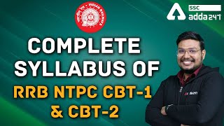 Complete Syllabus of RRB NTPC CBT1 amp CBT2 [upl. by Lyrad447]