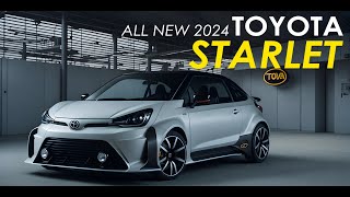 Toyota Starlet All New 2024 Concept Car AI Design [upl. by Hume]