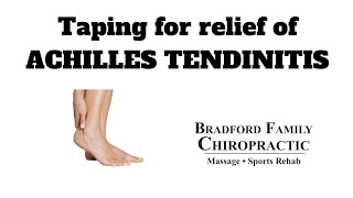 taping for relief of Achilles tendonitis [upl. by New]