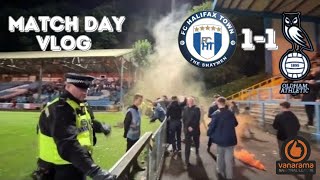 TOP AWAY DAY ATMOSPHERE 🧨Halifax Town 11 Oldham Athletic [upl. by Willyt]