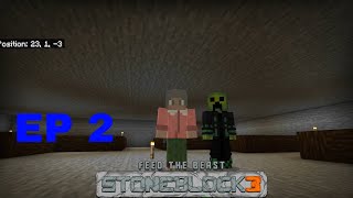 Playing Bedrock Minecraft FTB Stoneblock3 With JCaskey12 EP2 updated [upl. by Leterg]