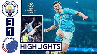 Man City vs Copenhagen 31 HIGHLIGHTS Alvarez Haaland Akanji GOALS [upl. by O'Brien]