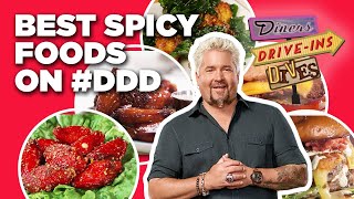 Top 10 DDD Spicy Food Videos with Guy Fieri  Diners DriveIns and Dives  Food Network [upl. by Nikoletta]