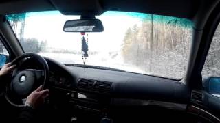 BMW e39 530d  snow fun [upl. by Arch]