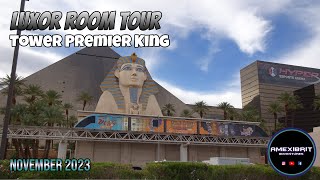 Luxor Hotel amp Casino  Las Vegas  Tower Premier King Room Tour  November 2023 [upl. by Valeda]