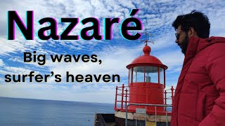 Nazaré  Big Waves  Surfing surfing youtuber vlog nazare youtube youtubechannel [upl. by Ramat786]