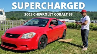 Test driving a supercharged Cobalt SS to pick up some FRAM® filters [upl. by Ecirted]