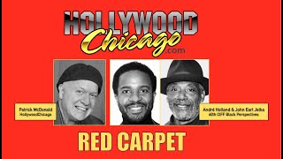 André Holland amp John Earl Jelks at 60th CIFF Red Carpet wPatrick McDonald of HollywoodChicagocom [upl. by Nirehtak]