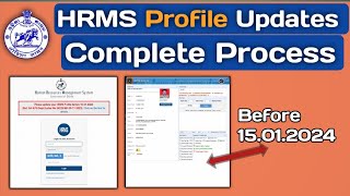 HRMS Profile Updates Complete Process  How to updates HRMS profile edit details [upl. by Verda]