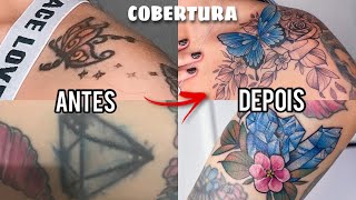 COBRI MINHAS TATUAGENS COMO FICOU DOEU [upl. by Buxton172]