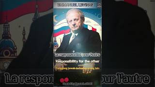 EMMANUEL LEVINAS  Tanggung Jawab Pilgrimage of Mind and Spirit Word Wisdom Daily Shorts [upl. by Anelis]