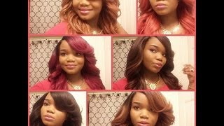 Zury sis Pretweezed DivaH Sista wigs review 6 colors [upl. by Orrocos461]