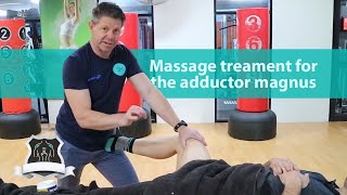 Massage treatment for the adductor magnus [upl. by Ocsisnarf]