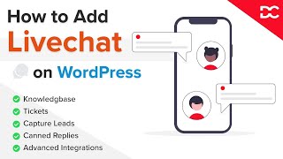 How to add Live Chat on WordPress Website for Free  Livechatcom Tutorial [upl. by Nevram]