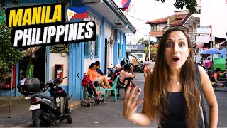 FIRST IMPRESSIONS of MANILA PHILIPPINES  MANILA FOOD IN Makati Intramuros  Chinatown [upl. by Jamila]