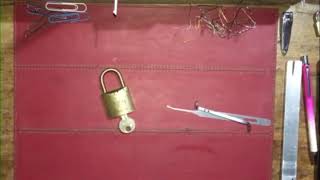 Vintage Pre ASSA ABLOY Brass Union padlock SPPd lockpicking locksport padlock [upl. by Henson]