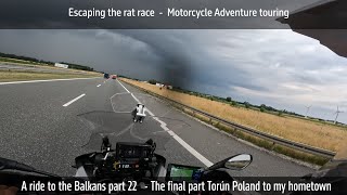 Motorcycle Adventure touring  Toruń  The escape from the rat race 22 [upl. by Jakob299]