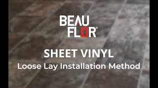 How to loose lay sheet vinyl flooring [upl. by Rowland]