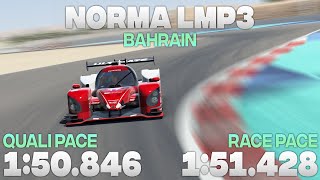 Norma LMP3  Bahrain  rFactor 2  150846  SETUP amp Telemetry [upl. by Krista]