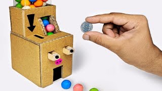 How to make Gumball Vending Machine using cardboard [upl. by Atsyrk798]