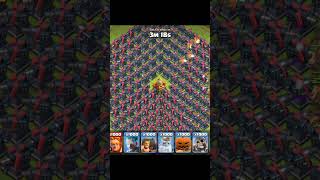 1000 Super Miner VS ALL ARMY DeFeNSeS Clash of Clansmrsteeveclashofclans shorts [upl. by Bevus737]