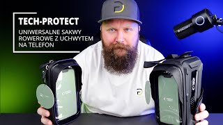 Pojemne Trwałe i Wygodne Sakwy Rowerowe z Miejscem na Telefon  TechProtect V2 Bike HardPouch [upl. by Ainex]