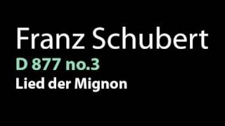 Schubert D 877 no 3 Lied der Mignon [upl. by Aknahs]