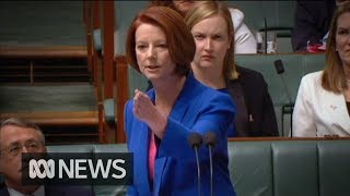 Julia Gillards misogyny speech in full 2012  ABC News [upl. by Thurman]