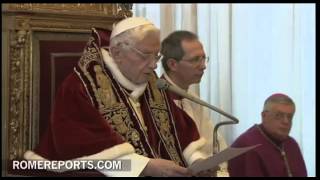 benedetto xvi rinuncia al pontificato [upl. by Corine]