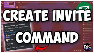 How to make an INVITE CREATE command for your discord bot  Discordjs V14 [upl. by Ezar]