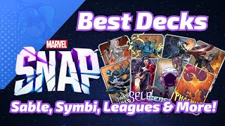 BEST DECKS for Leagues Ladder Silver Sable Symbiote SpiderMan amp more in Marvel SNAP [upl. by Igiul608]