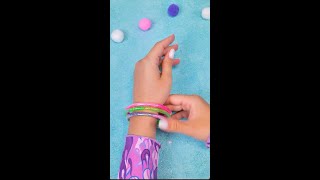 Comment faire des bracelets avec des paillettes flottantes SlickSlimeSam Filles Shorts [upl. by Geoff]