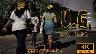 🇬🇭 EVENING STROLL EP 1 4K Evening Walking Tour Of The University Of Ghana Legon Campus [upl. by Mowbray]