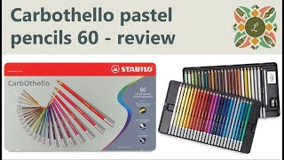 Carbothello pastel pencils  60 set  full review [upl. by Zamir]