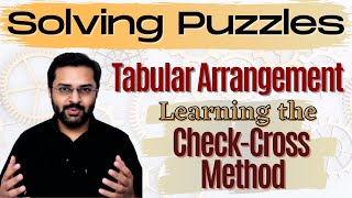 Logical Reasoning  2 Tabular Arrangement  Learn the checkcross method [upl. by Longan]