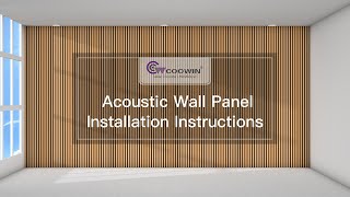 COOWIN® Acoustic Wall Panel Installation Instructions [upl. by Ymirej596]