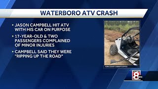 Waterboro man accused of crashing into ATV [upl. by Arrait]