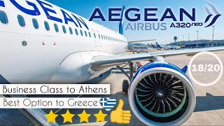 Perfect AEGEAN A320Neo Business Class Flight to Athens 2023 [upl. by Ahsakat]