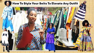 HOW TO STYLE YOUR BELTS TO ELEVATE ANY OUTFIT  TRENDY ACCESSORIES  MODEST FASHION summerfashion [upl. by Husain]